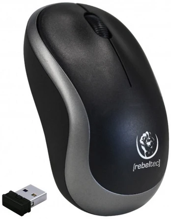 Wireless optical mouse Rebeltec METEOR silver