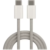 Maxlife MXUC-06 cable USB-C - USB-C 1,0 m 20W grey nylon kaina