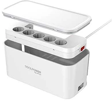 Realpower RealPower Steckdosenwürfel PowerBox 522 + 2xUSB-A / 2xUSB-C