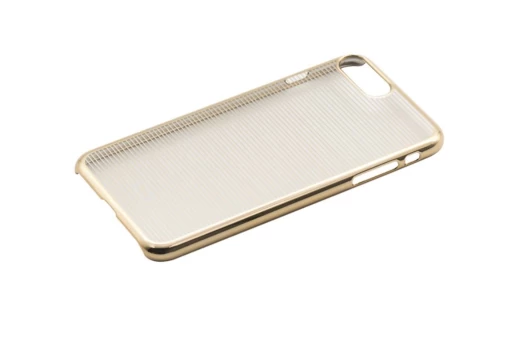 Tellur Cover Hard Case for iPhone 7 Plus Horizontal Stripes auksinis