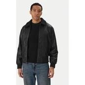 Calvin Klein Jeans Dirbtinės odos striukė LV04RE403G Juoda Regular Fit
