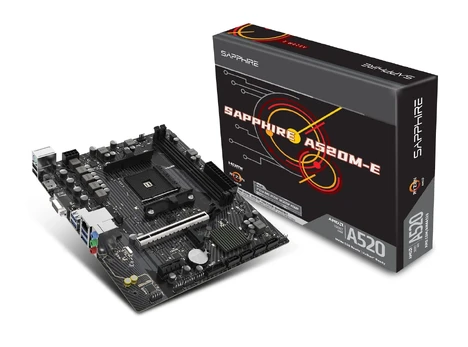 Pagrindinė plokštė Sapphire MB A520M-E AMD,AM4,DDR5,MATX