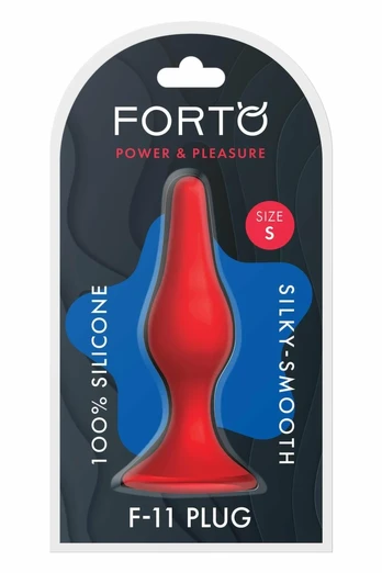 FORTO F-11 LUNGO Small Red Premium Silicone Model with Suction Base