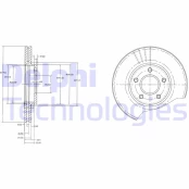 Stabdžių diskas DELPHI BG3826 kaina
