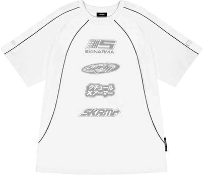 T-shirt Skinarma Delta L balta