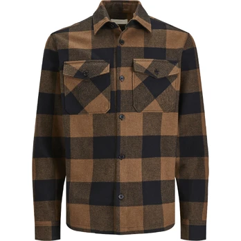 Marškiniai vyrams, Žalia, JPRROY CHECK OVERSHIRT
