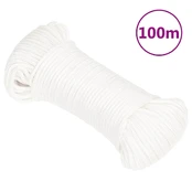 Valties virvė, visiškai balta, 3mm, 100m, polipropilenas kaina
