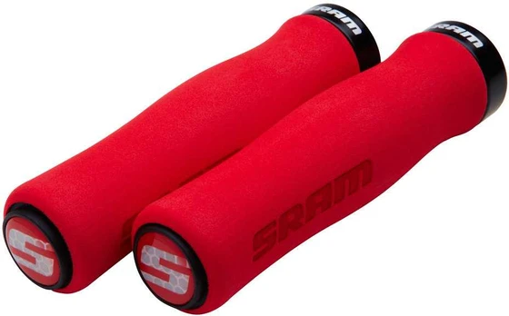 Sram Locking grips moulded foam 129mm, red