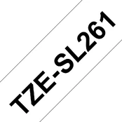BROTHER TZESL261 36 MM BLACK ON WHITE SELF LAMINATE kaina