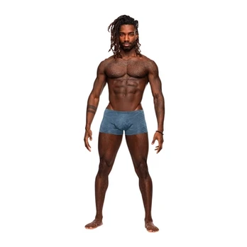 Male Power Inter-mingle Mini Short M Mėlyna - Low Waist, Full Coverage