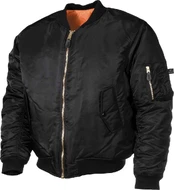 MFH US Flight Jacket MA1 juodas kaina