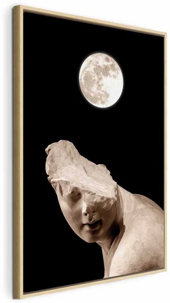 Artgeist Paveikslas - Moon and Statue (1 Part) Vertical