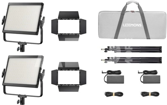 Godox LP400R K2 Black Litemons RGB LED Light Panel 2 light kit
