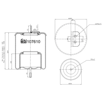Pneumatinės pakabos kamera FE107610