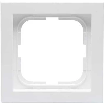 ABB Impressivo ramme 1 modul, 85x85mm, hvid