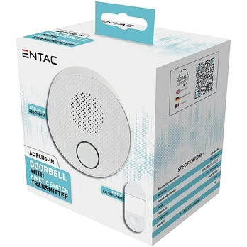 Entac Türklingel AC Plug-in Kinetisch Schalter IP44 Sender