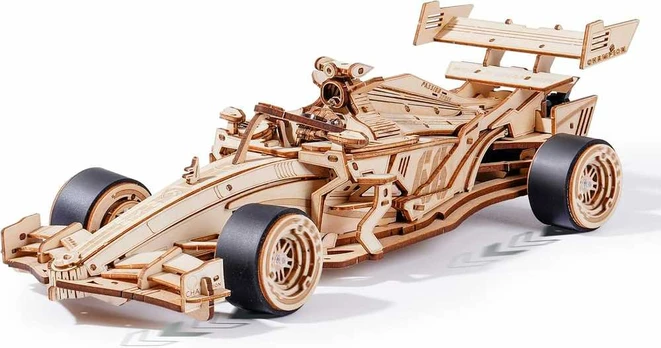 Robotime 3D medinis mechaninis konstruktorius Racing Car