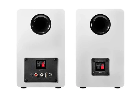 Kompiuterio kolonėlės SBR Audio-Technica AT-SP3X - baltas, active speakers, dual-band, Bluetooth, RCA, USB-B, amplifier, remote control