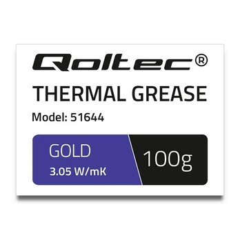 QOLTEC 51644 Qoltec Thermal paste 3.05 W/m-K 100g auksinis