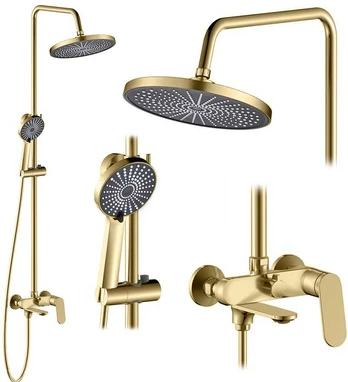 Dušo sistema REA Marco, Brushed Gold