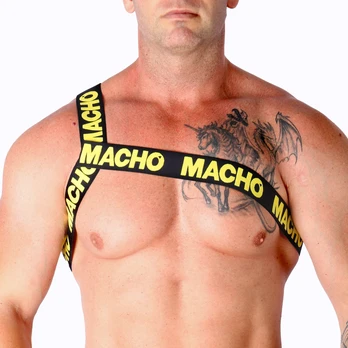 Macho Underwear MACHO - ROMAN HARNESS Geltonas S/M