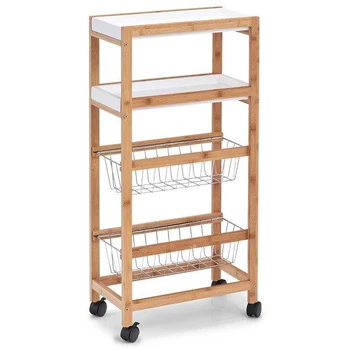 Zeller Bamboo Virtuvės vežimėlis, bambukas/MDF