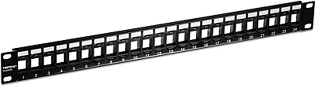 TRENDnet Patchpanel 24-Port leer, abgew Keystone 2Stk 19" 1U