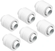 Alphacool 17624, Fittings, Brass, Baltas, 1/4", 27 mm, 2 cm kaina