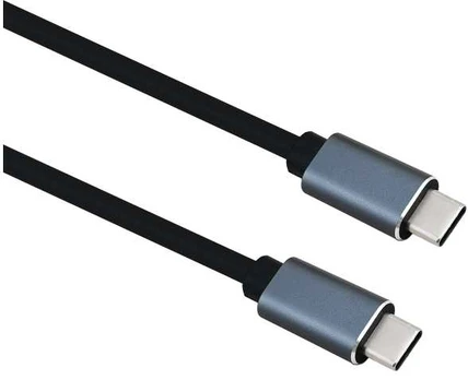 helos Anschlusskabel, USB 3.2 Type-C Stecker/Stecker, PREMIUM, 2,0m, juodas