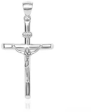 Agato Sidabrinis pendant Crosses with Jesus AGH747