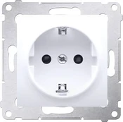Simon 54 viengubas Schuko elektros lizdas, baltas