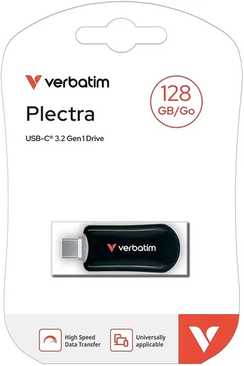 128GB USB-C 3.2 Gen 1 Plectra 30225 Black