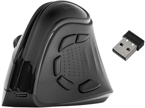 Spacetronik Belaidė vertikali BT 2.4 RGB pelė SP-RCA09
