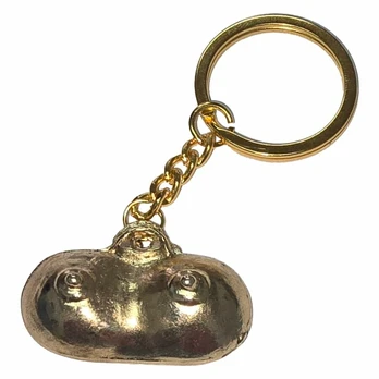 DIABLO PICANTE Gold Metal Keychain - Unique Fun Accessory, Compact Size