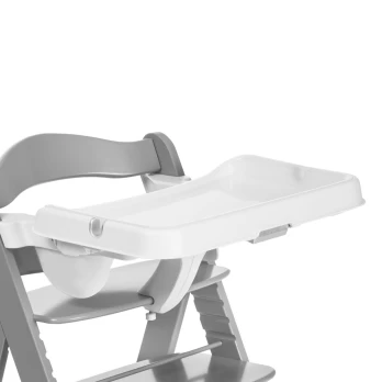 Hauck Alpha Tray -syöttötuolin tarjotin, valkoinen