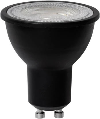 7W LED lemputė, juoda, GU10, 6500K