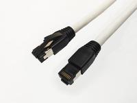 MicroConnect CAT8.1 S/FTP 10m Baltas LSZH