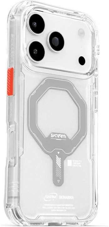 Dėklas Skinarma Saido do iPhone 17 Pro Magnetic Charging permatomas