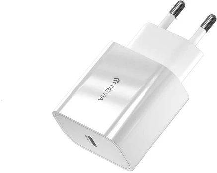 Devia sieninis įkroviklis Smart PD 1x USB-C 20W baltas