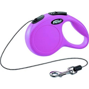 Automatinis pavadėlis Flexi New Classic, rožinis, 3 m