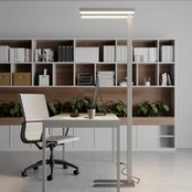 "Arcchio" LED grindų šviestuvas "Logan Basic", sidabrinis, 6 000 lm,