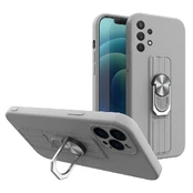 Dėklas su žiedu Ring Case silicone Samsung Galaxy A72 4G Pilkas kaina
