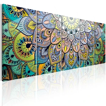 Artgeist Paveikslas - Mandala: Peacock's Tail 225x90