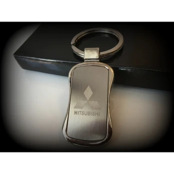 Mitsubishi - stilingas metalinis raktų pakabukas sidabrinis