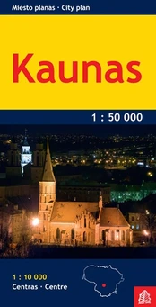 Kaunas. Miesto planas 1:50 000