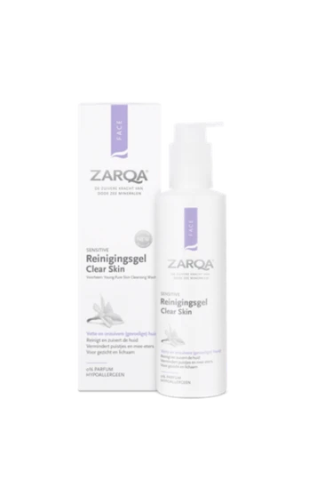ZARQA CLEAR SKIN prausiklis į aknę linkusiai odai, 200 ml