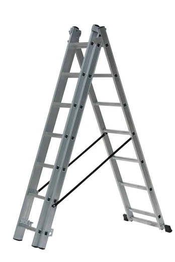 AWTOOLS ALUMINIUM LADDER 3x9 STEPS 150KG ADAPTATION FOR STAIRS