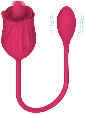 Vibruojantis sekso žaislas 2in1 All in One Rose Toy