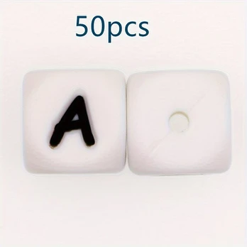 Silikoniniai karoliukai, 50pcs A A01-A-50