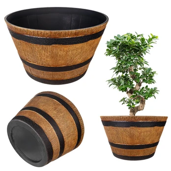 KADAX „Barrelbloom“ vazonas 53 cm šviesiai rudas